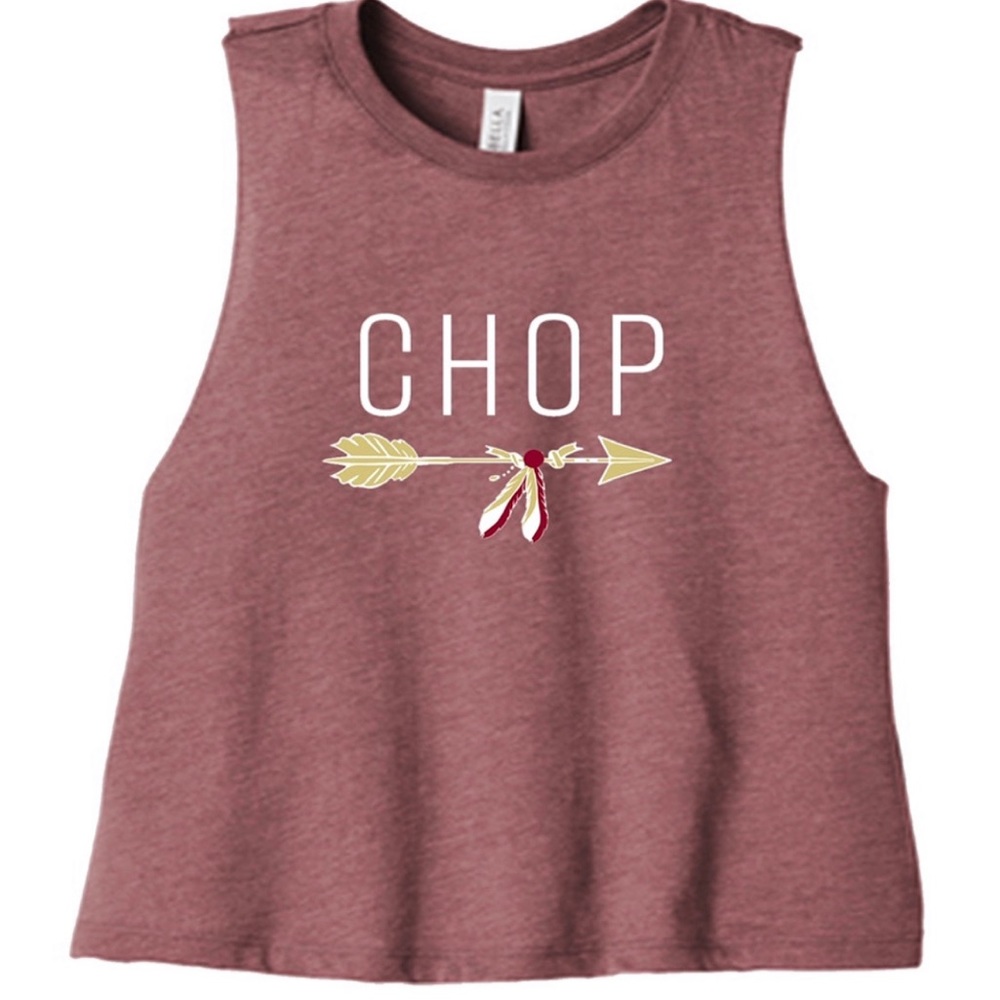 “CHOP” tank crop top